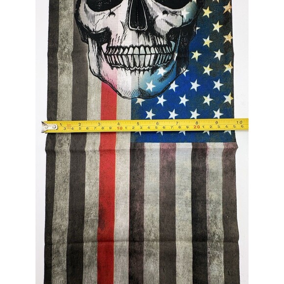 NEW Skull Flag Face Mask Pull Up Neck Gaiter Mask Seamless Headband Neckerchief - Picture 3 of 5